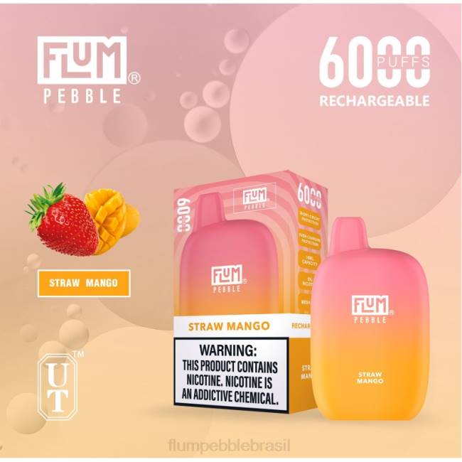 FLUM PEBBLES 6000 baforadas manga palha 828A68 | FLUM PEBBLE VAPE REVIEW